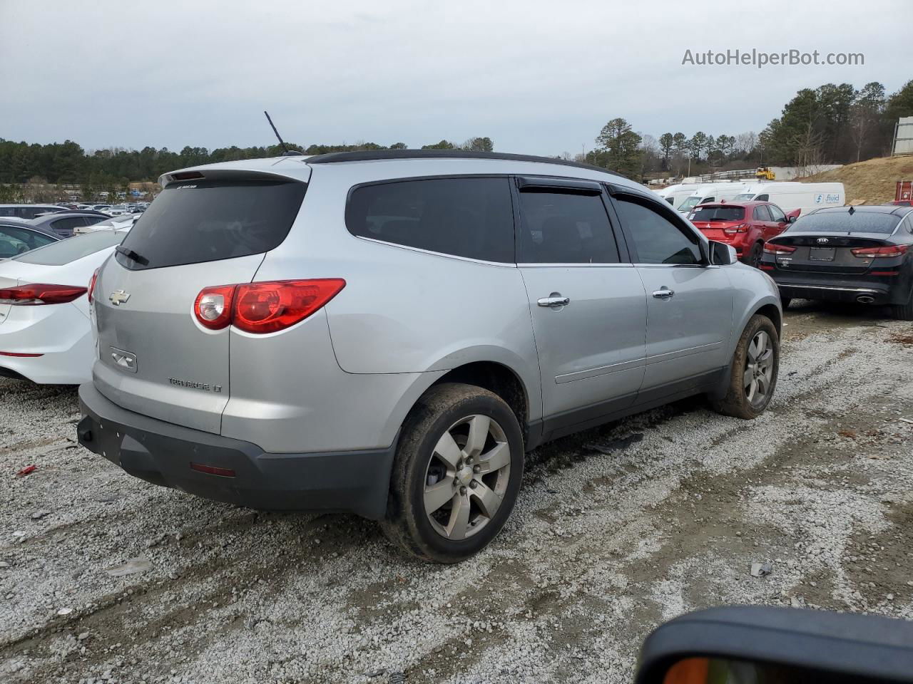 2012 Chevrolet Traverse Lt Silver vin: 1GNKRGED4CJ141307