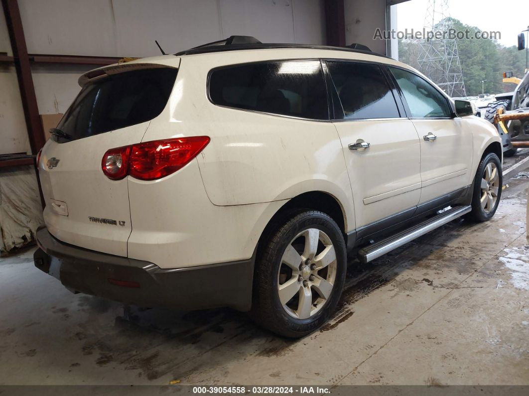 2012 Chevrolet Traverse 1lt White vin: 1GNKRGED4CJ347436