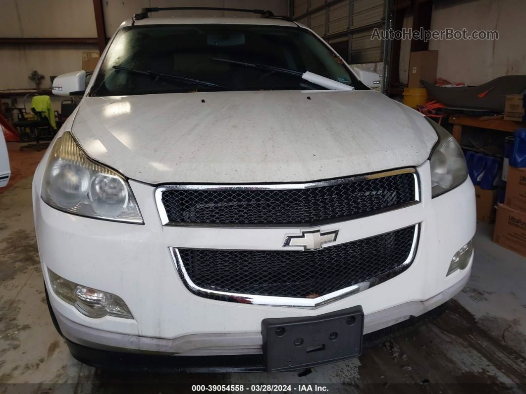 2012 Chevrolet Traverse 1lt White vin: 1GNKRGED4CJ347436