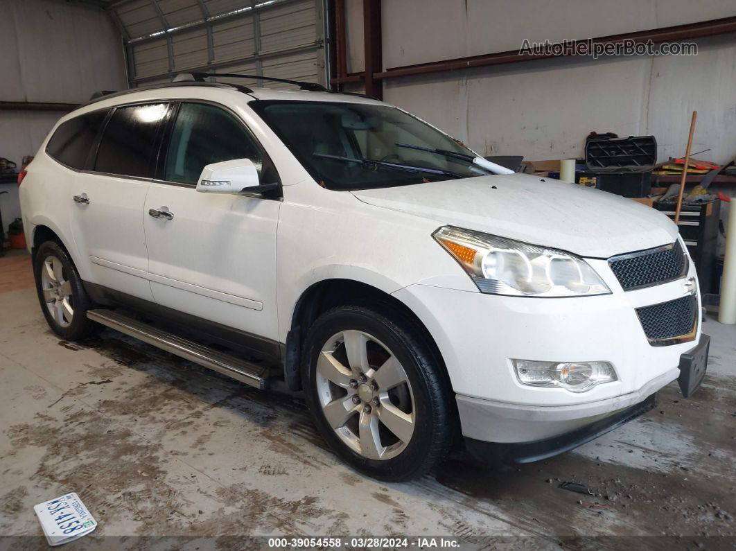 2012 Chevrolet Traverse 1lt White vin: 1GNKRGED4CJ347436