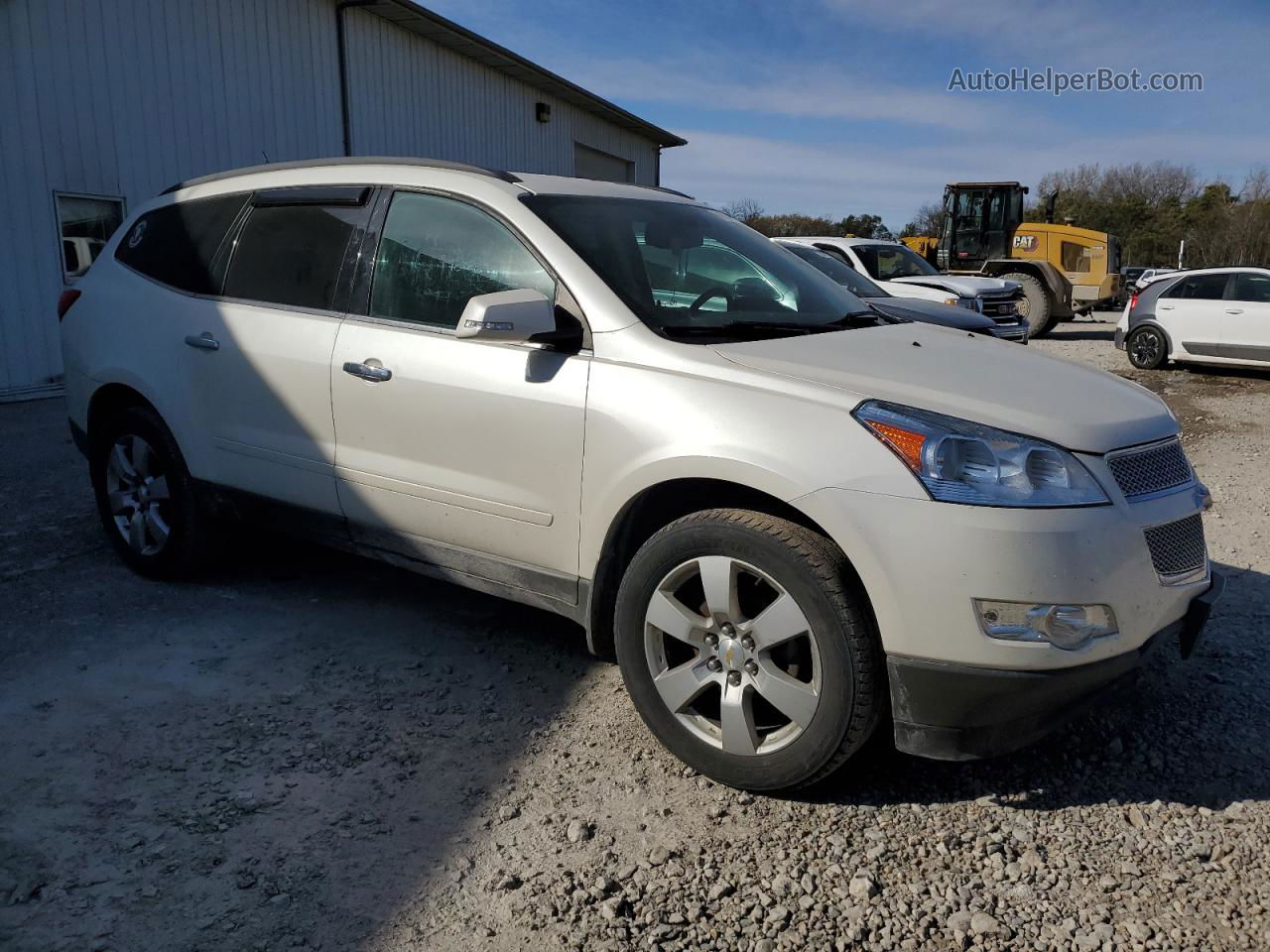 2012 Chevrolet Traverse Lt White vin: 1GNKRGED4CJ362213