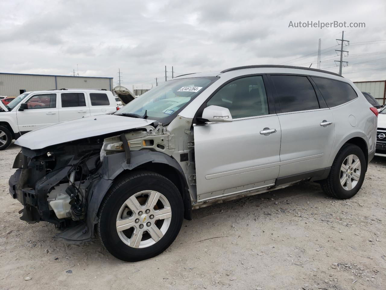 2012 Chevrolet Traverse Lt Silver vin: 1GNKRGED4CJ371171