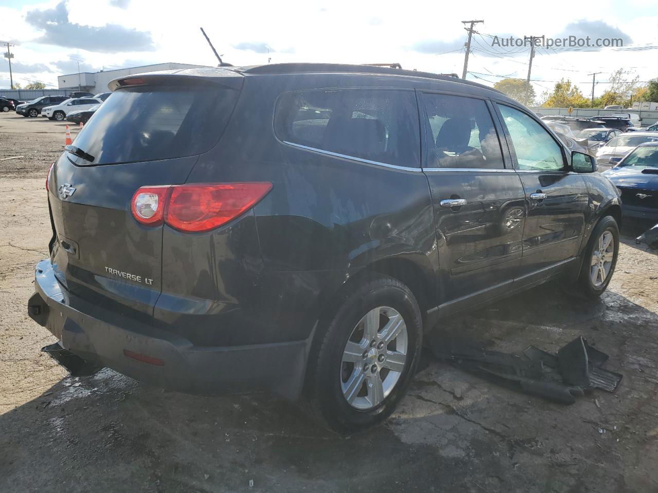 2011 Chevrolet Traverse Lt Black vin: 1GNKRGED5BJ110209