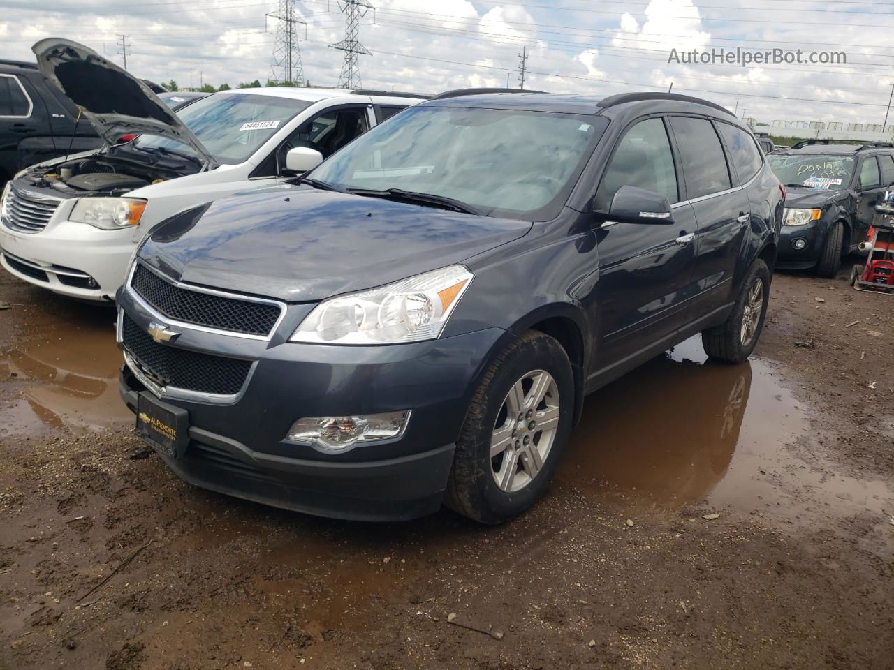 2012 Chevrolet Traverse Lt Charcoal vin: 1GNKRGED5CJ366285