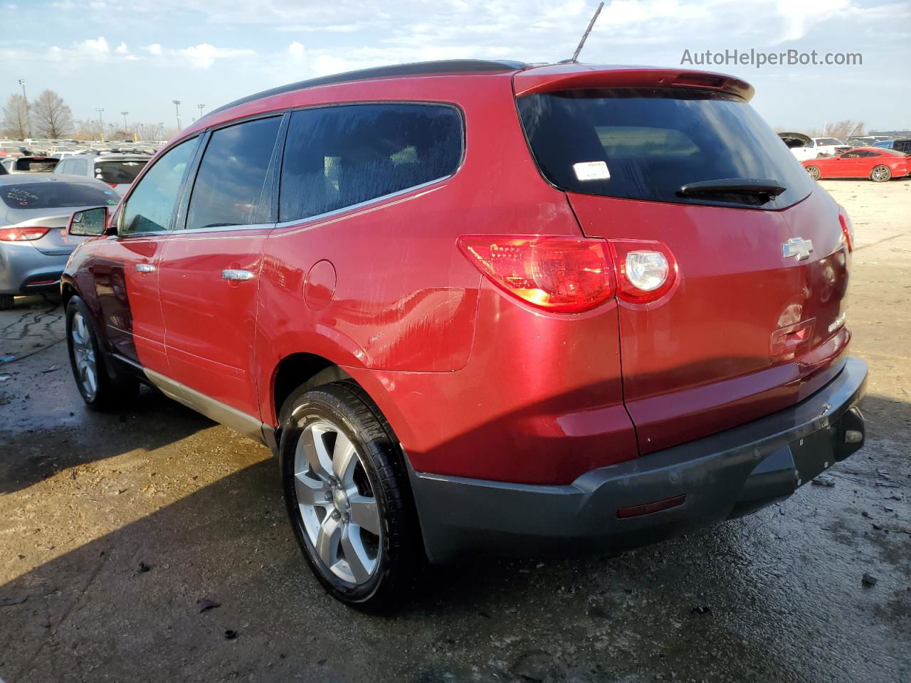 2011 Chevrolet Traverse Lt Maroon vin: 1GNKRGED6BJ105990