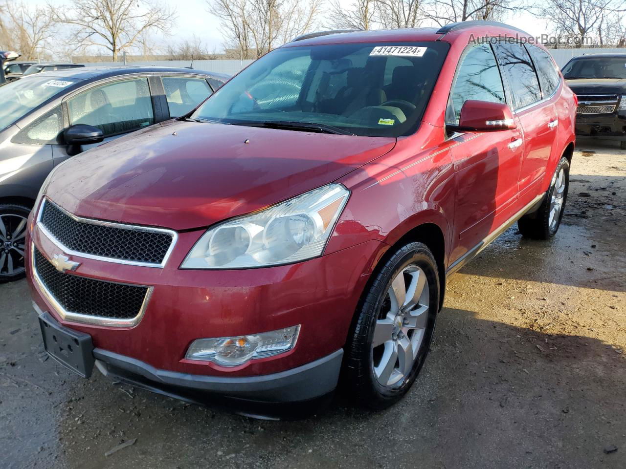 2011 Chevrolet Traverse Lt Maroon vin: 1GNKRGED6BJ105990