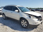 2011 Chevrolet Traverse Lt White vin: 1GNKRGED6BJ130923