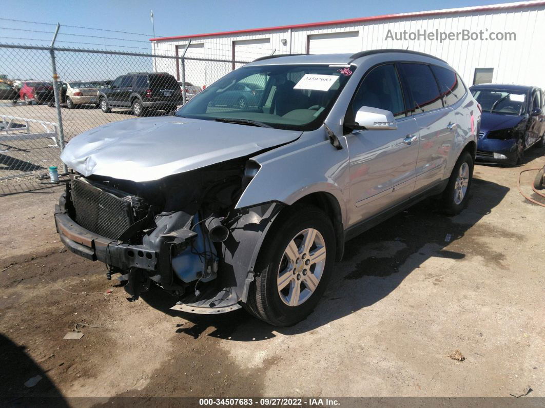 2012 Chevrolet Traverse 1lt Silver vin: 1GNKRGED6CJ106865