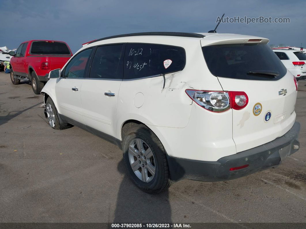 2012 Chevrolet Traverse 1lt White vin: 1GNKRGED6CJ129790