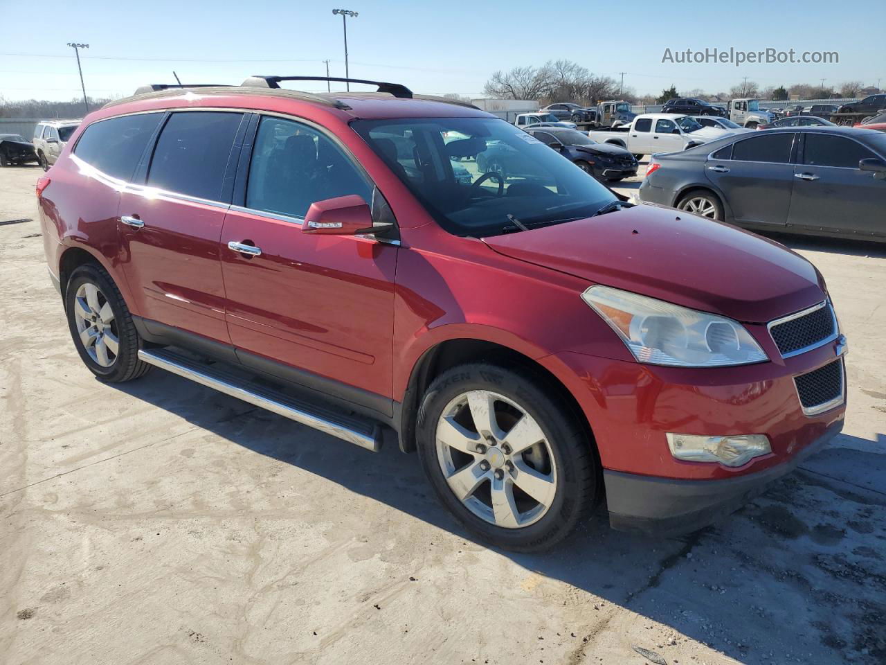 2012 Chevrolet Traverse Lt Red vin: 1GNKRGED6CJ197393