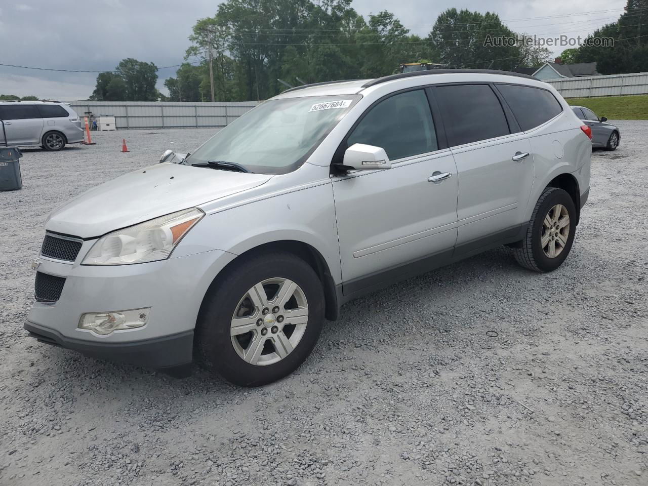 2012 Chevrolet Traverse Lt Серебряный vin: 1GNKRGED6CJ262453