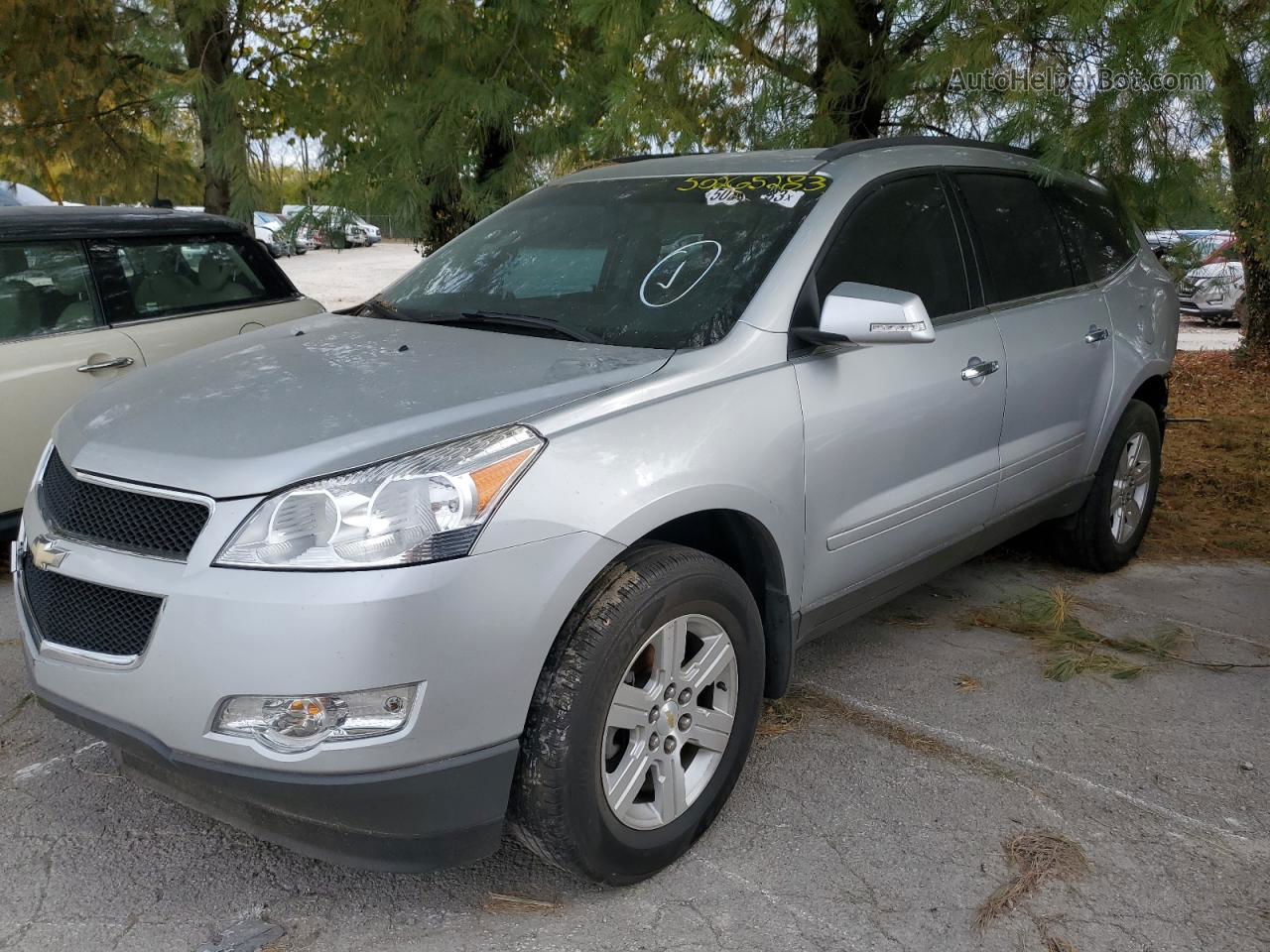 2012 Chevrolet Traverse Lt Silver vin: 1GNKRGED6CJ310758