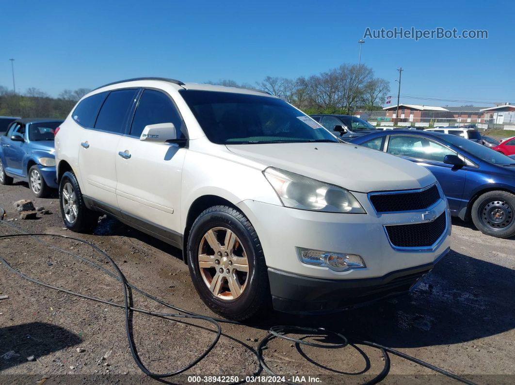 2011 Chevrolet Traverse 1lt White vin: 1GNKRGED7BJ199202