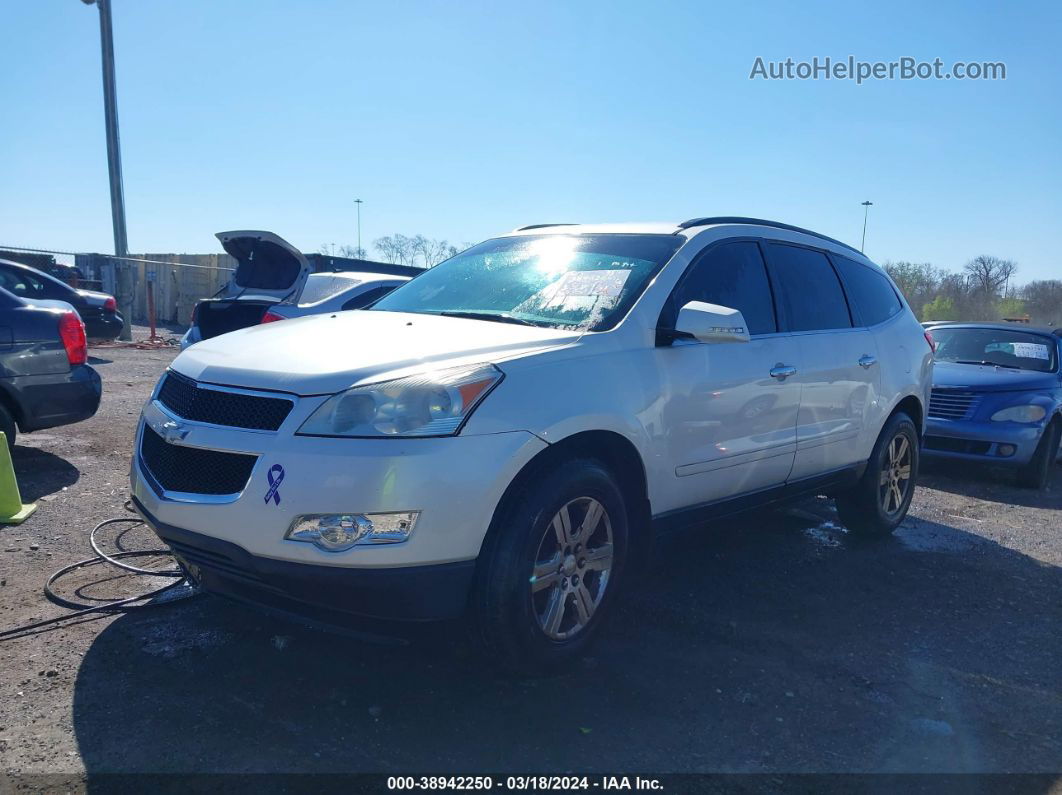 2011 Chevrolet Traverse 1lt White vin: 1GNKRGED7BJ199202