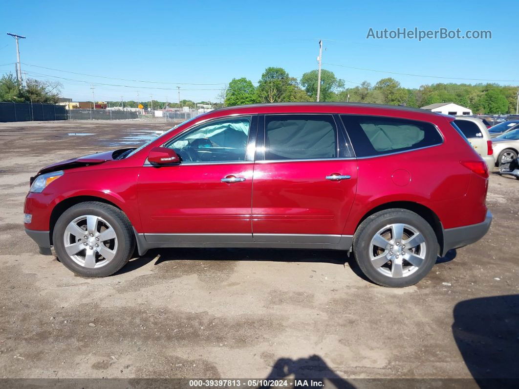 2011 Chevrolet Traverse 1lt Red vin: 1GNKRGED7BJ222896