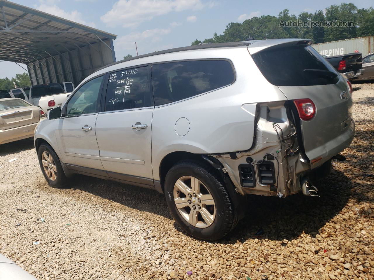 2012 Chevrolet Traverse Lt Silver vin: 1GNKRGED7CJ323972