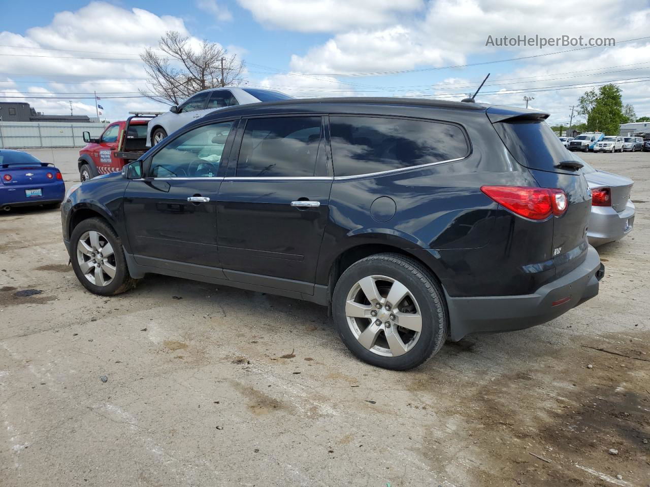 2012 Chevrolet Traverse Lt Black vin: 1GNKRGED7CJ415213