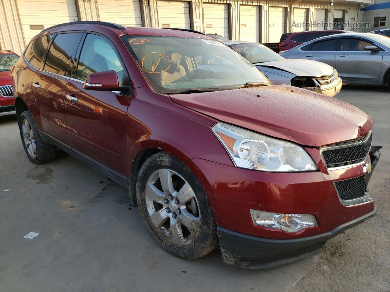 2011 Chevrolet Traverse Lt Red vin: 1GNKRGED8BJ293766