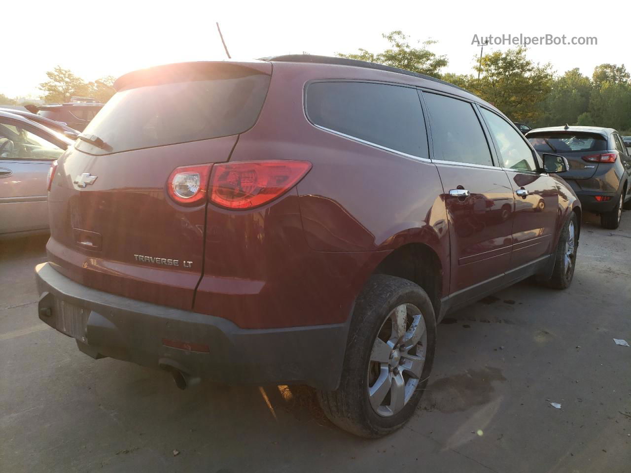 2011 Chevrolet Traverse Lt Red vin: 1GNKRGED8BJ293766