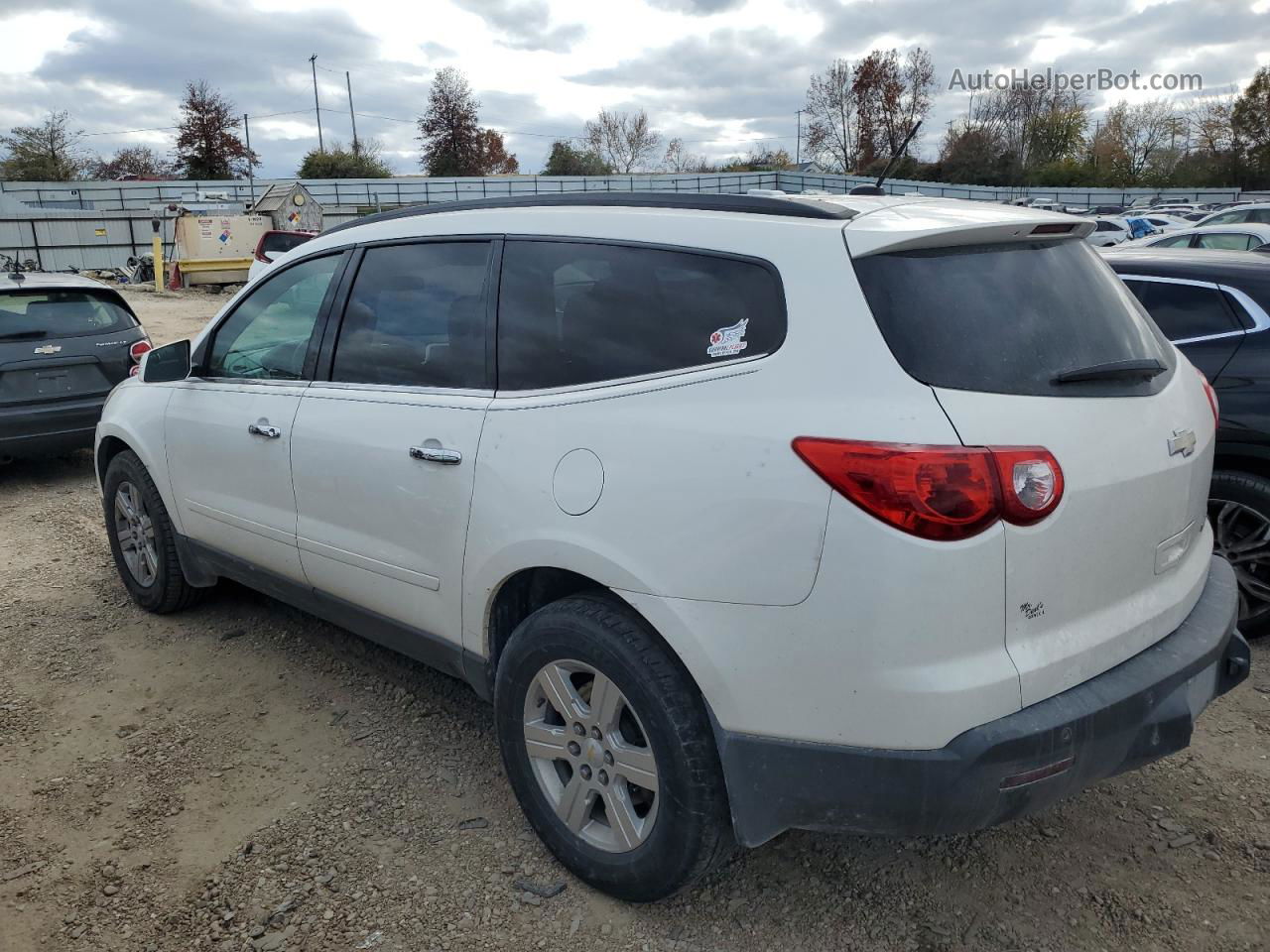 2012 Chevrolet Traverse Lt White vin: 1GNKRGED8CJ126969