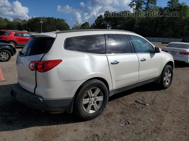 2012 Chevrolet Traverse Lt White vin: 1GNKRGED8CJ418377