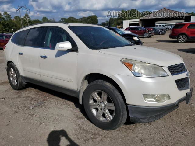 2012 Chevrolet Traverse Lt White vin: 1GNKRGED8CJ418377