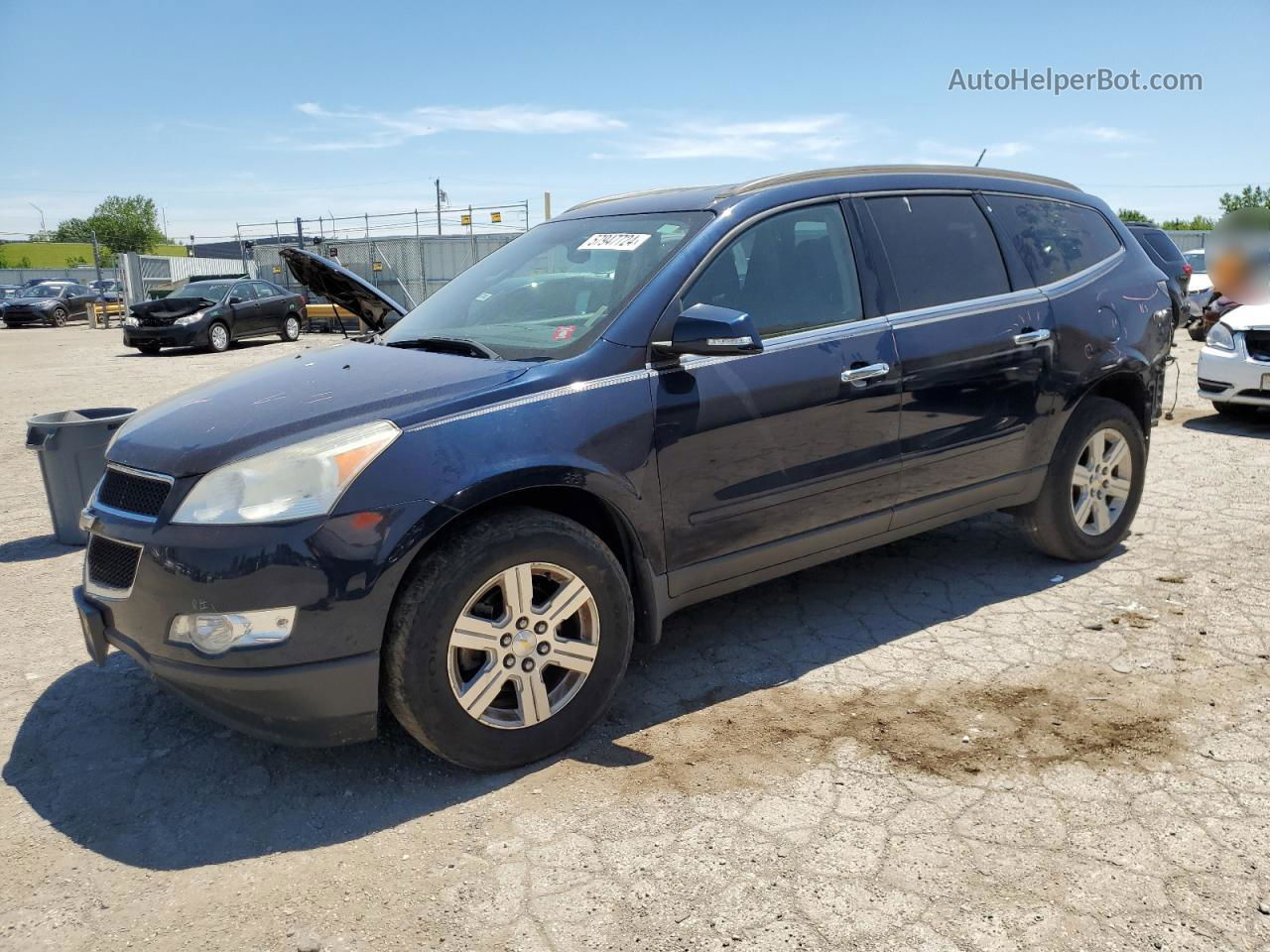 2011 Chevrolet Traverse Lt Blue vin: 1GNKRGED9BJ280167