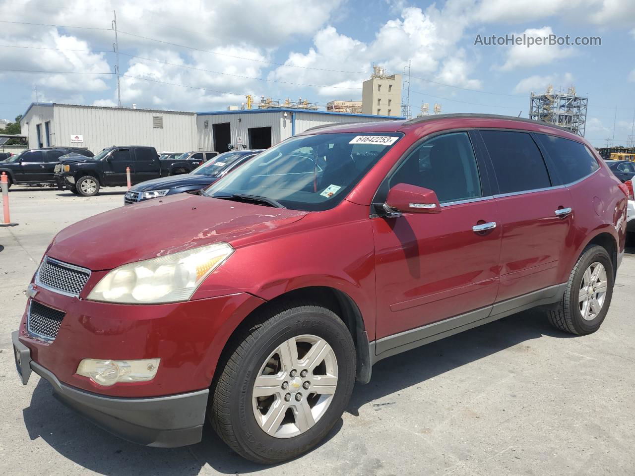 2011 Chevrolet Traverse Lt Red vin: 1GNKRGED9BJ283683