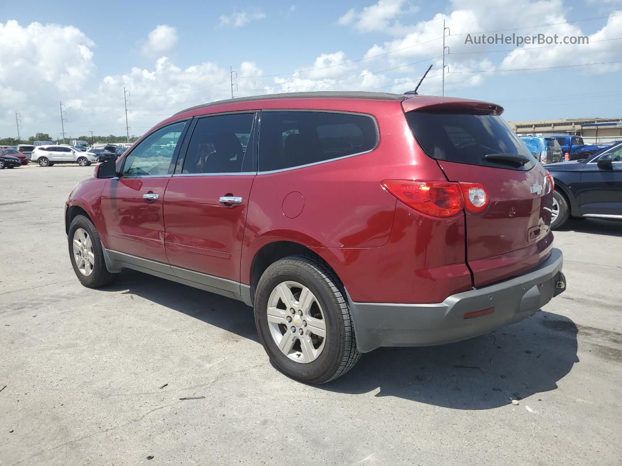 2011 Chevrolet Traverse Lt Red vin: 1GNKRGED9BJ283683