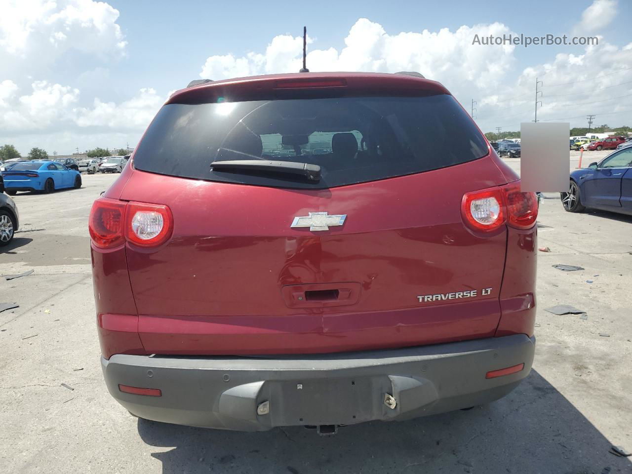 2011 Chevrolet Traverse Lt Red vin: 1GNKRGED9BJ283683