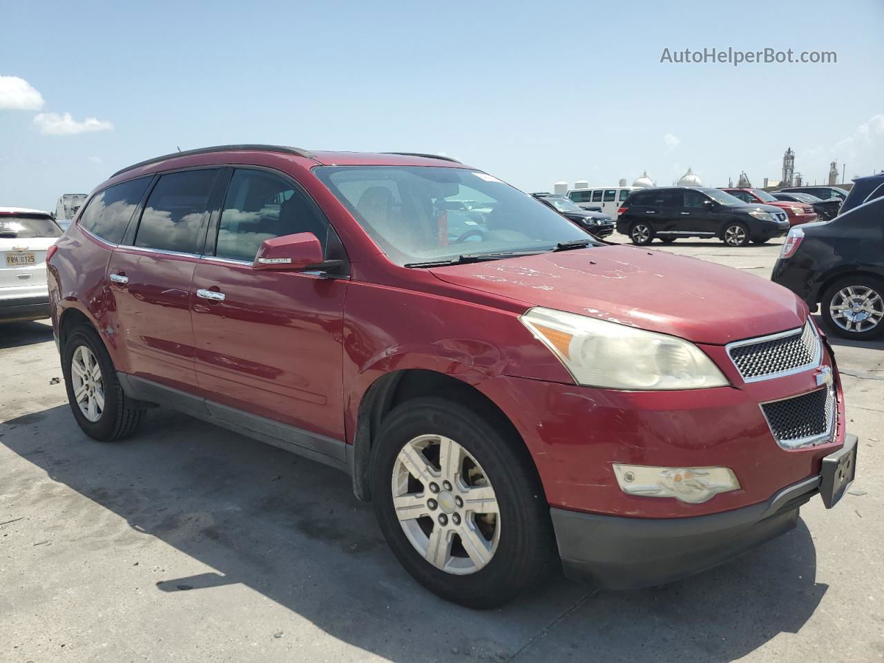 2011 Chevrolet Traverse Lt Red vin: 1GNKRGED9BJ283683