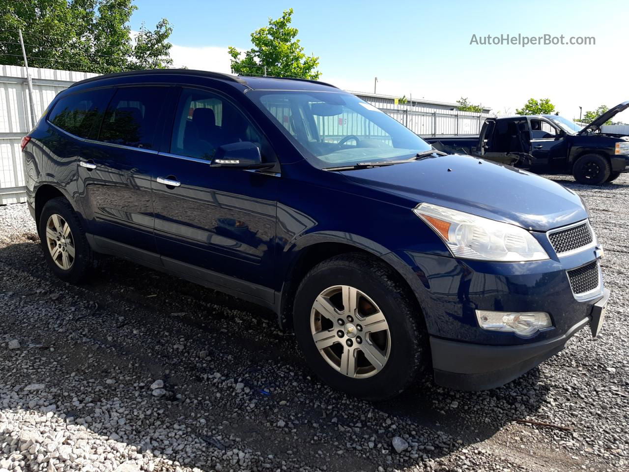 2011 Chevrolet Traverse Lt Синий vin: 1GNKRGED9BJ370841