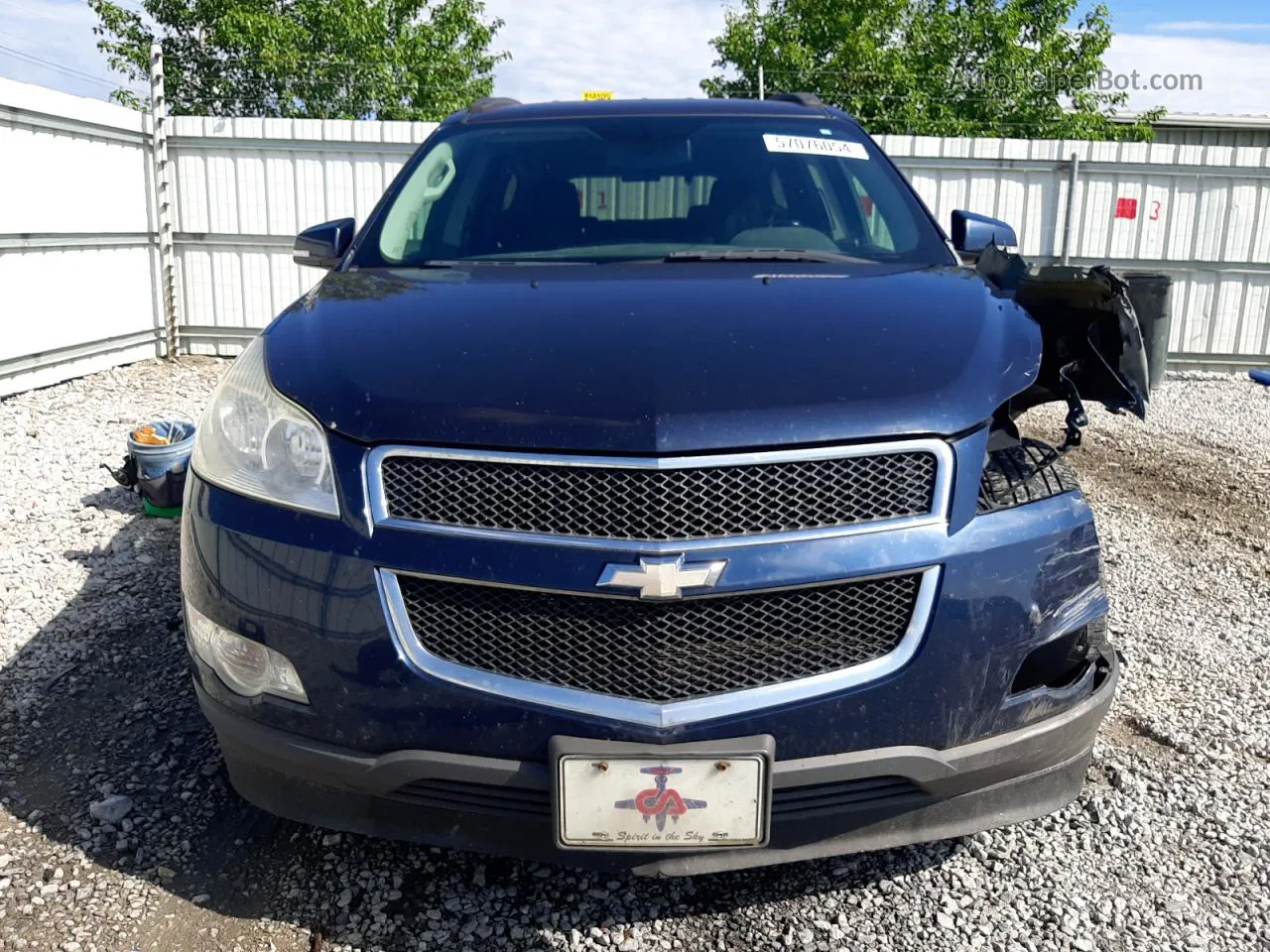 2011 Chevrolet Traverse Lt Синий vin: 1GNKRGED9BJ370841