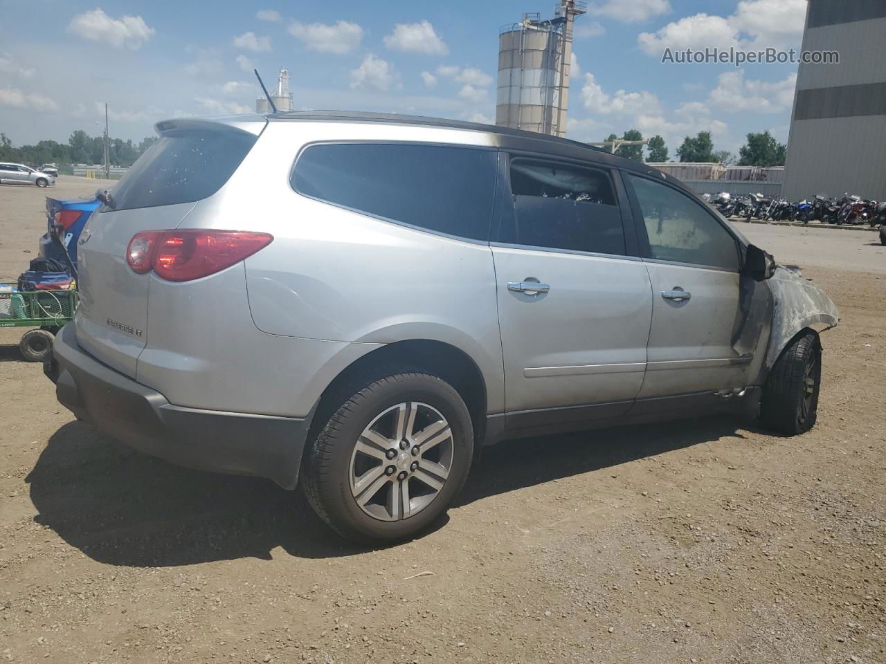 2012 Chevrolet Traverse Lt Silver vin: 1GNKRGED9CJ112448