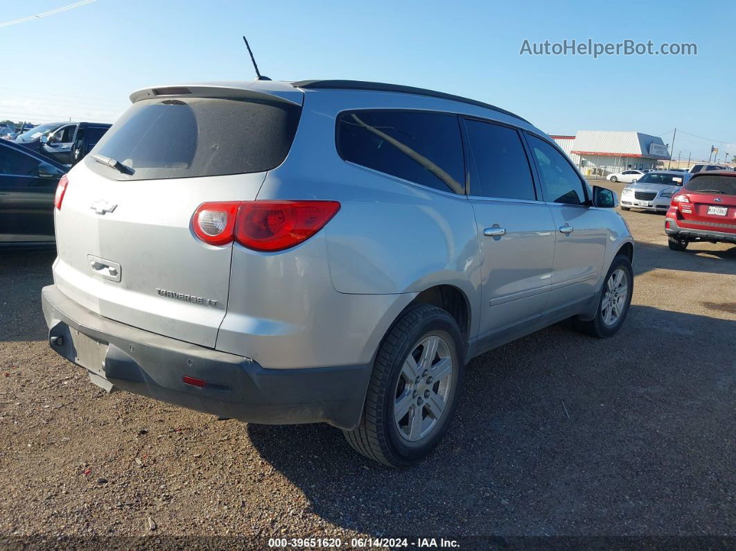 2012 Chevrolet Traverse 1lt Silver vin: 1GNKRGED9CJ401605