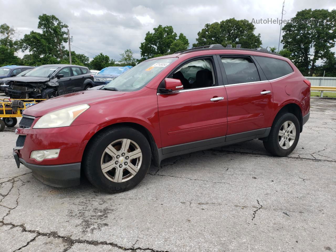 2012 Chevrolet Traverse Lt Red vin: 1GNKRGED9CJ408067