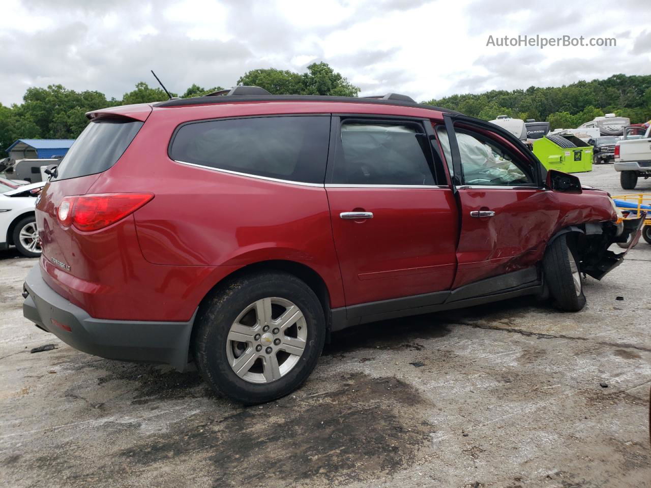 2012 Chevrolet Traverse Lt Red vin: 1GNKRGED9CJ408067