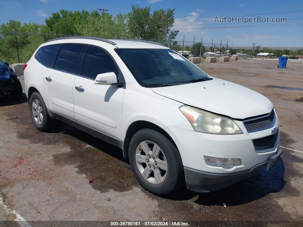 2011 Chevrolet Traverse 1lt White vin: 1GNKRGEDXBJ197086