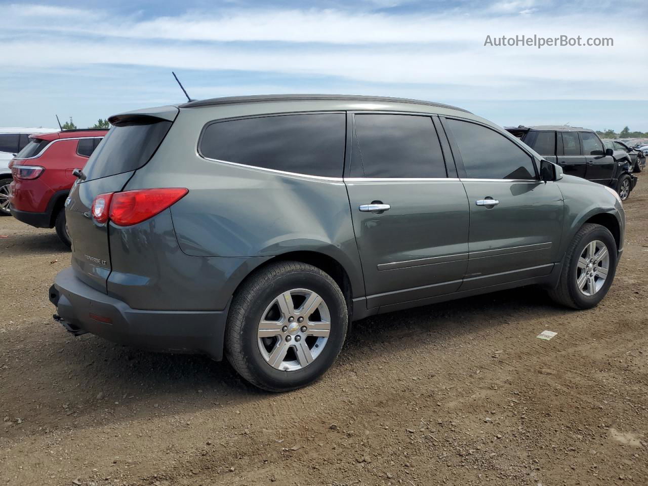 2011 Chevrolet Traverse Lt Green vin: 1GNKRGEDXBJ237845