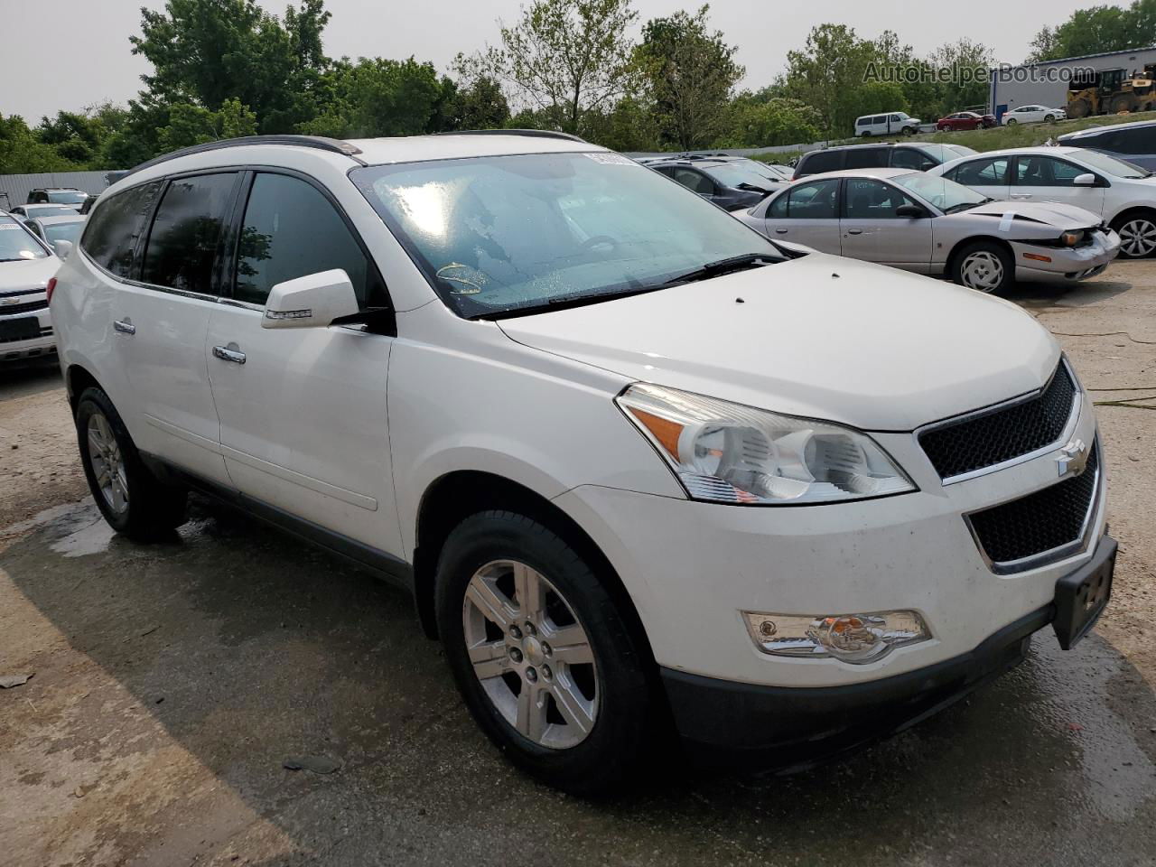 2011 Chevrolet Traverse Lt Белый vin: 1GNKRGEDXBJ278105