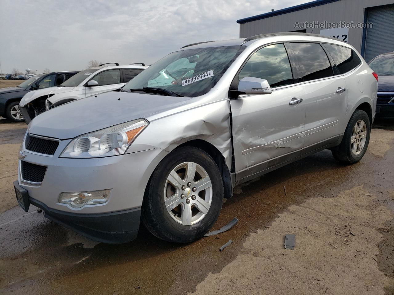 2012 Chevrolet Traverse Lt Silver vin: 1GNKRGEDXCJ204619