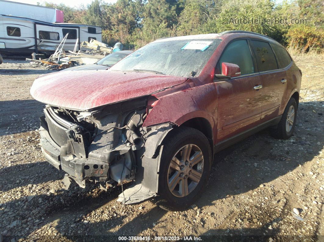 2014 Chevrolet Traverse 1lt Maroon vin: 1GNKRGKD1EJ316961