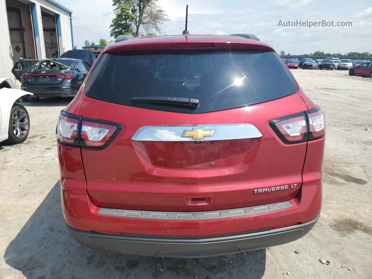 2014 Chevrolet Traverse Lt Red vin: 1GNKRGKD5EJ174596