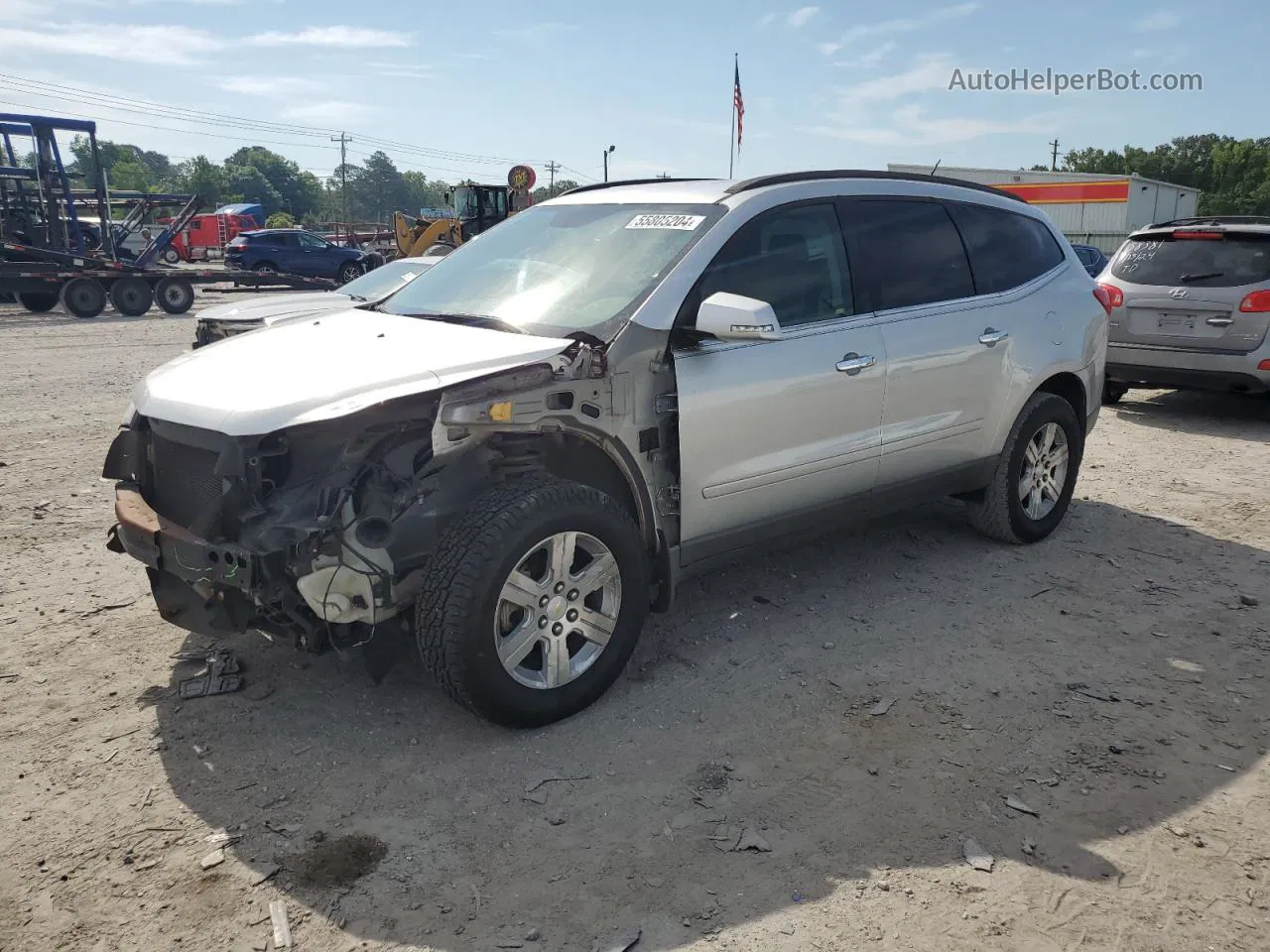 2011 Chevrolet Traverse Lt Silver vin: 1GNKRJED0BJ220002