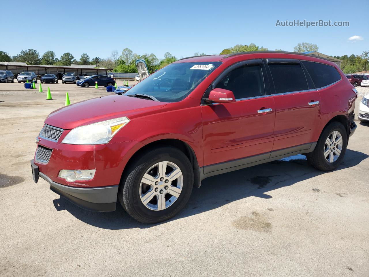 2012 Chevrolet Traverse Lt Red vin: 1GNKRJED0CJ261943