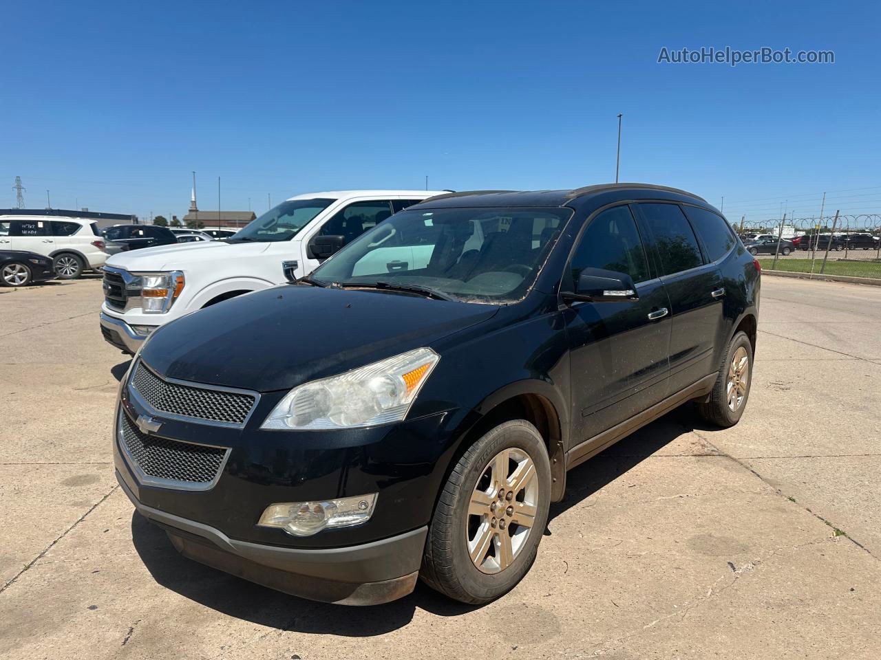 2012 Chevrolet Traverse Lt Black vin: 1GNKRJED0CJ305360