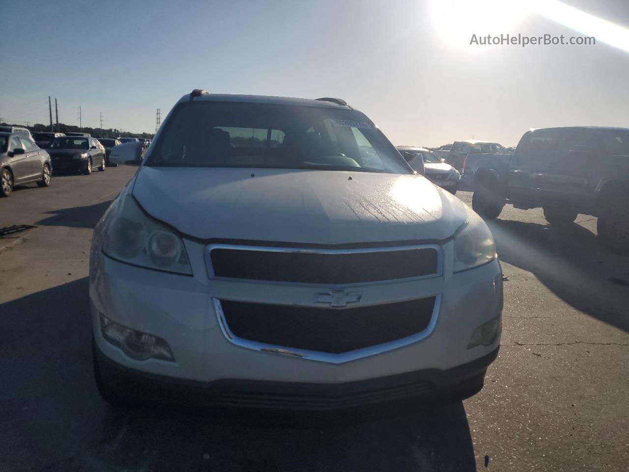 2012 Chevrolet Traverse Lt White vin: 1GNKRJED0CJ342554