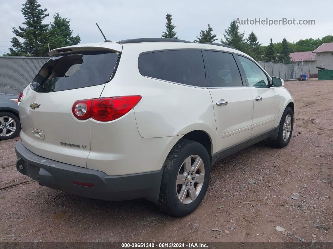 2012 Chevrolet Traverse 2lt White vin: 1GNKRJED1CJ136045