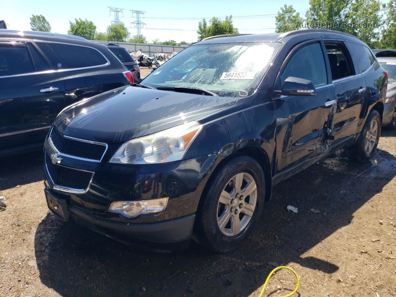 2011 Chevrolet Traverse Lt Black vin: 1GNKRJED2BJ343929