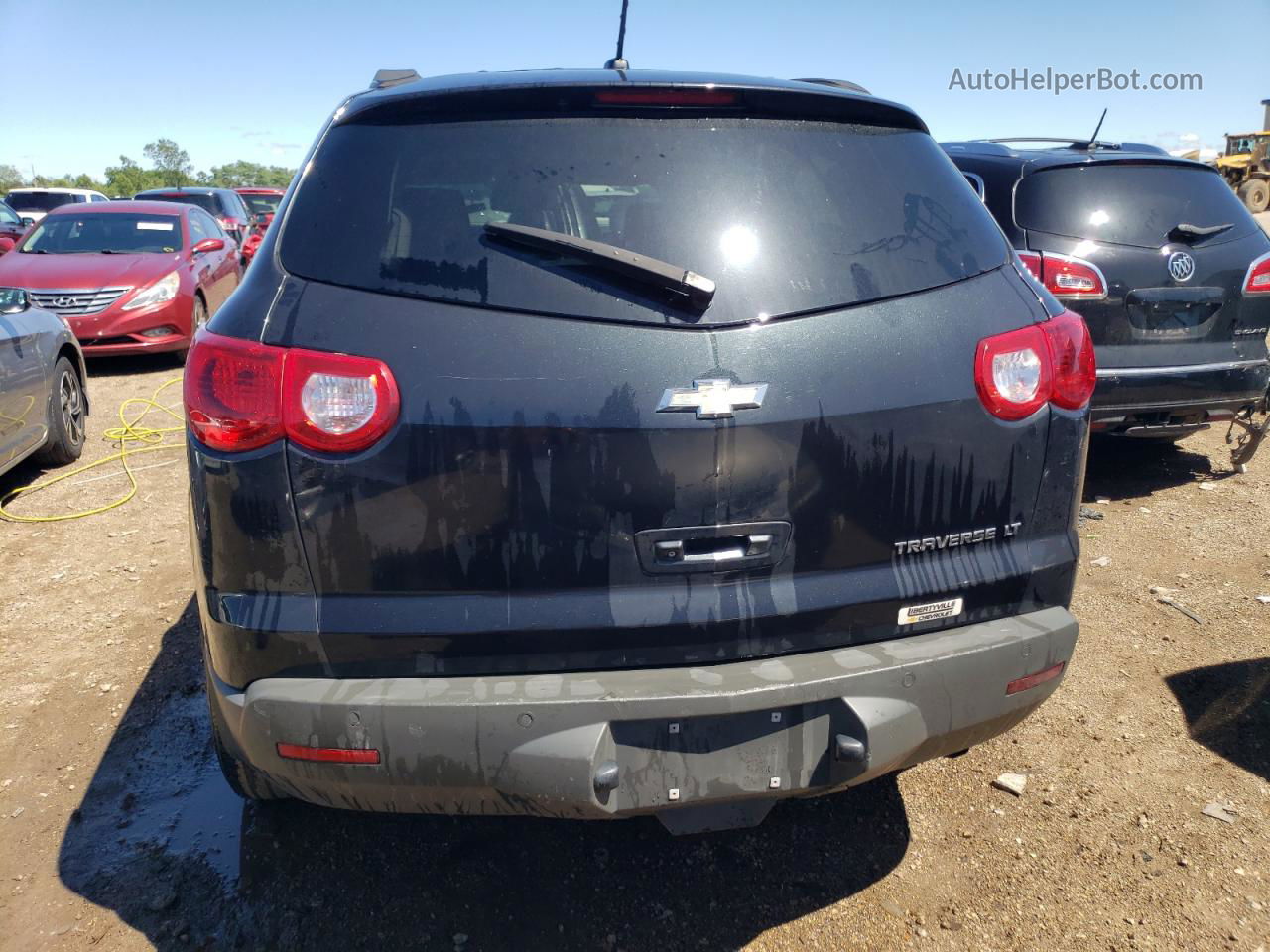 2011 Chevrolet Traverse Lt Black vin: 1GNKRJED2BJ343929